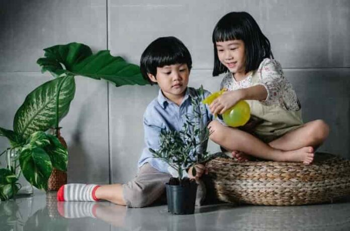 Gardening with children